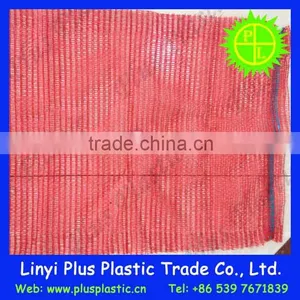 Knitted Mesh Fruit Bag,plastic Onion/fruit Mesh Bag Red Color thumbnail-1