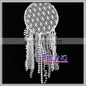 Native American Feathers Wall Ornament Dceor White Lace Dream Catchers Quality Choice thumbnail-1