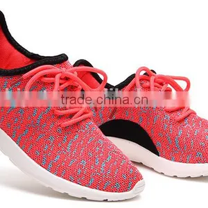 Women's Air Cushion Running Sport Shoes Fashion Athletic Fly Knit Sneakers thumbnail-2