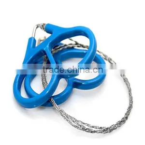 Emergency Survival Gear Outdoor Plastic Steel Wire Saw Ring Scroll Travel Camping Hiking Hunting Climbing Survival Tool thumbnail-1