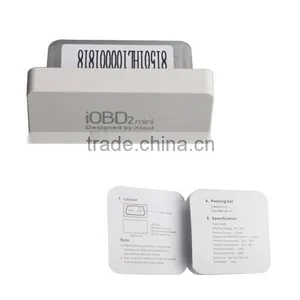 New Arrival Original IOBD MINI Bluetooth OBD2 Interface Works On Android/IOS XTool IOBD2 MINI Better Than ELM327 Free Shipping thumbnail-6