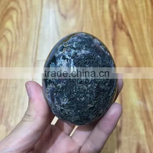 Natural Agate Smile Crystal Geode Egg Ornaments For Sale thumbnail-3