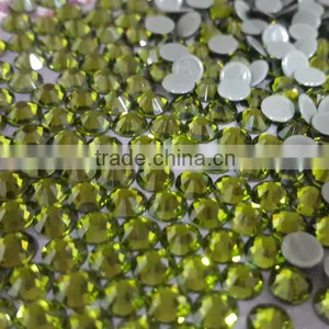 Hot Selling New Quality Ss20 Olive Color DMC Hot Fix Stone With Super Shine Quality Choice thumbnail-1