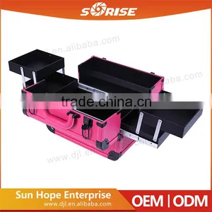 2015 New Products Sunrise Manufacturer Antique Beauty Makeup Cosmetic Case With 4 Trays thumbnail-3