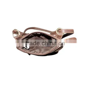 Leather Sling Bag Black Color. Genuine Leather thumbnail-4
