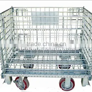 Wire Mesh Container With Casters thumbnail-1