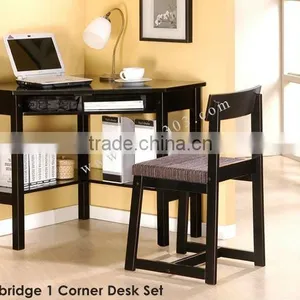 Furniture,table,chair,desk,Entertainment and Home Office,study Set,computer Table(Cambridge 1 Corner Desk Set) thumbnail-1