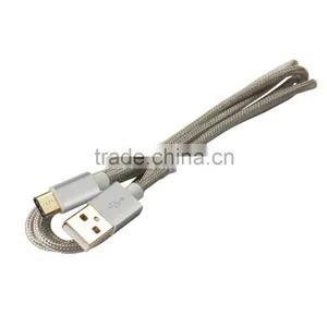 Gray Silver Nylon Braided 3.3ft USB 3.0 to Type c for Macbook thumbnail-5
