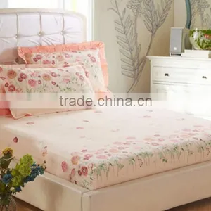 Wholesale Custom Print Fitted Bed Sheet, Rubber Fitted Sheet thumbnail-6