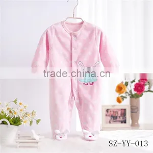 2015 China Warm Long Sleeve Cute Baby Plain Romper Wholesale thumbnail-5