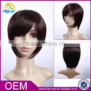 Wet and Wavy Cheap Lace Front Wig Short Wig Synthetic Bang Wholesale European Kosher Wig Distributor thumbnail-1