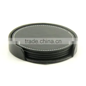 Leather Coaster Set thumbnail-3