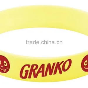 Custom Logo Silicone Rubber Kids Bracelet thumbnail-2