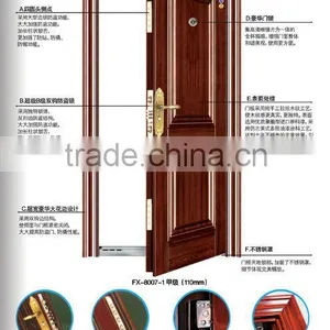 2015 Sell Like Hot Cakes Imitation Bronze Paint Steel Door Used Metal Security Doors thumbnail-6