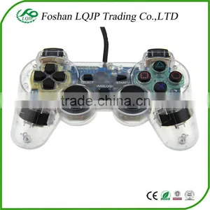 New CLEAR for PS2 Shock Controller (for Sony Play Station 2) Dual Vibration Gamepad for PS2 thumbnail-1