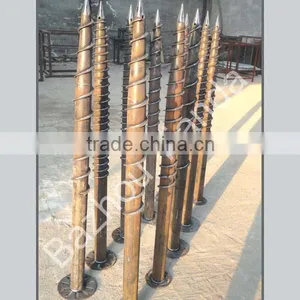 Hot-dip Galvanized Bracket Screw Pile for Solar Power System thumbnail-3