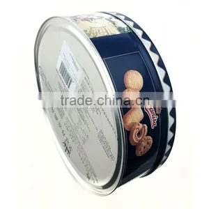 Round Shape Milk Biscuit Tin Box Set thumbnail-3