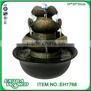 Interior Design Three Tier Cascading Tabletop Fountain thumbnail-1