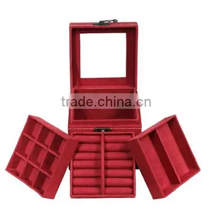 Christmas Gift 3 Sheets Inside Lint Jewelry Box for Girls thumbnail-2