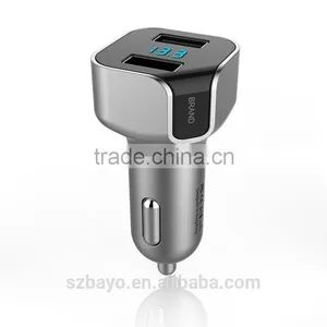 Dual USB Bluetooth Car Chargers With Car Battery Meter thumbnail-1