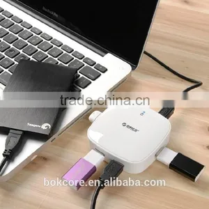 ABS Plastic Super Speed 4 Port USB3.0 HUB, Black and White Color thumbnail-3