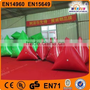 Triangular Shape Marker Floating for Advertise, Inflatable Park Lake Game Swim Marker Buoys thumbnail-1