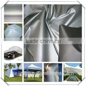 Soft Hand Feel Silver Coated 100% Polyester Pongee Fabric Properties for Car Body Cover thumbnail-2