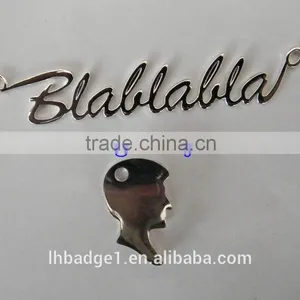 Letter Die Cut Metal Key Chain, Custom Car Logo Keyring thumbnail-2