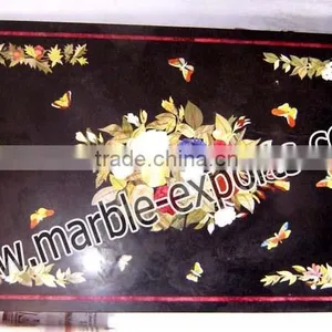 Decorative Marble Tables, Marble Inlay Dining Table Top thumbnail-4