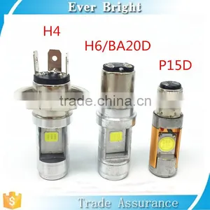 6000K LED Hi/Lo Beam Headlight Front Light H4 H6 BA15D BA20D Bulb Lamp For Motorcycle 12V 24V Lights thumbnail-1