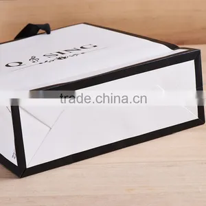 Wholesale White Gift Packaging Bags, Cheap Beautiful Bag thumbnail-4