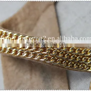 Whoelsale Crystal Acrylic Velvet Fabric Collar, Gold Metallic Women Collar, Women Jacket Big Collar thumbnail-3