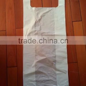 White Plastic T-shirt Bag on Roll thumbnail-2