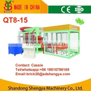 Shengya QT8-15 German Technology Full Automatically Baking-free Concrete Block Machines China Supplier thumbnail-1
