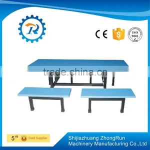 Wooden Furniture Dining Room Rectangle Table and Bench for School Canteen thumbnail-1