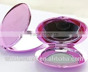 Plastic Plating Colourful Folding Portable Pocket Mirror thumbnail-2