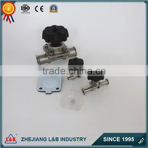 Sanitary Stainless Steel Import Clamped Diaphragm Valve thumbnail-3