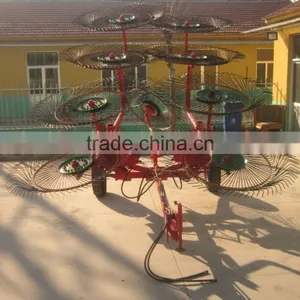 Wheel Hayrake 8 Wheel Hay Rakes Farm With High Quality Cheap Sales thumbnail-1