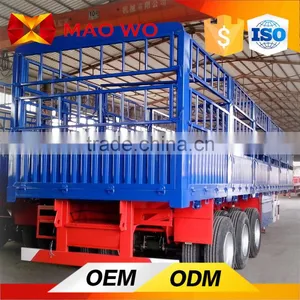 Manufacturer OEM 18 to 80 Ton Bulk Cargo Truck Steel Cage Trailer thumbnail-4