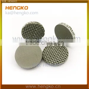 2 10 60 90 300 Microns Porous Stainless Steel 304 316L SS Wire Sintered Filter Mesh Disc thumbnail-1