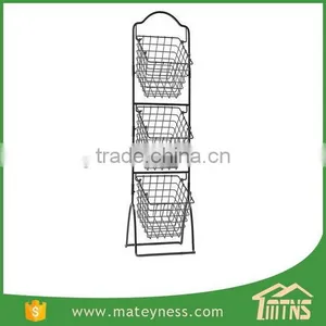 Storage Metal Kitchen 3 Tier Fruit Basket Stand thumbnail-1