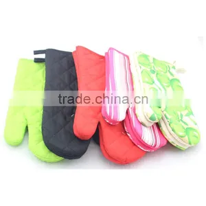 Oven Gloves Non-Slip Kitchen Oven Mitts Heat Resistant Cooking Gloves for Kitchen Grilling Cooking Baking Barbecue Potholder thumbnail-5