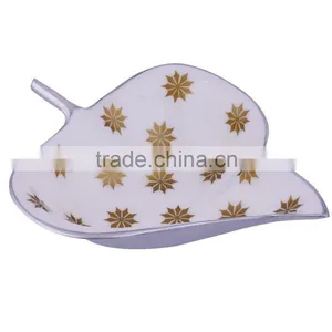 Finish Enamel Aluminum Fruit Bowl In Leaf Design thumbnail-1