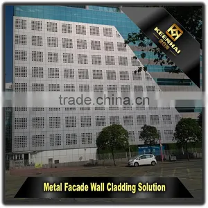 Architectural Laser Cutting Aluminium Perforated Facade Panel for Decor thumbnail-3