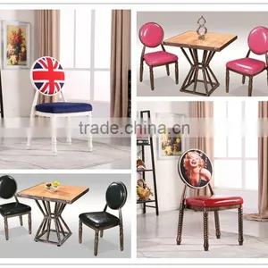 Quality European Antique Metal Dining Chair QL-T852 thumbnail-2