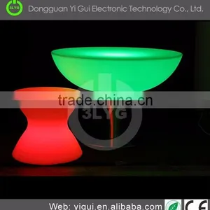 Wedding Event Dining Using Led Light up Cube Table With Glass thumbnail-6