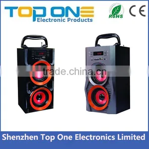 2016 Hot Selling Karaoke Portable Wood USB Music Speaker With FM Radio thumbnail-6