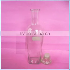 Crystle White Glass Whisky Bottle thumbnail-1