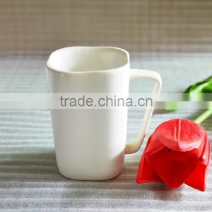Square Shape Plain White Sublimation Ceramic Coffee Mug thumbnail-1