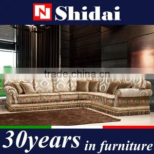 Luxury Italian Classic Comfortable Chenille Fabric Sofa G1122 thumbnail-1